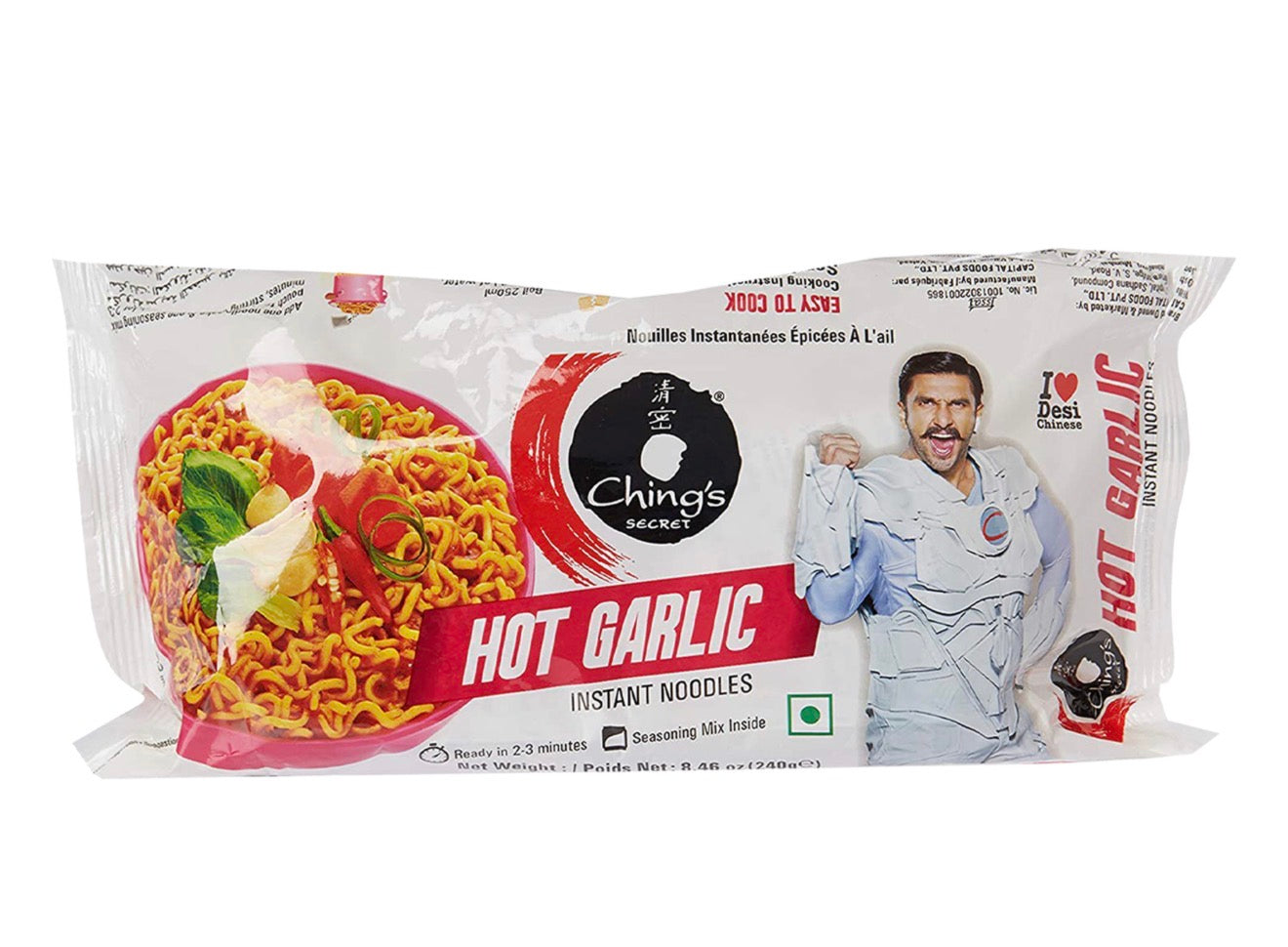 Chings Garlic Hot Noodles 240 gr.
