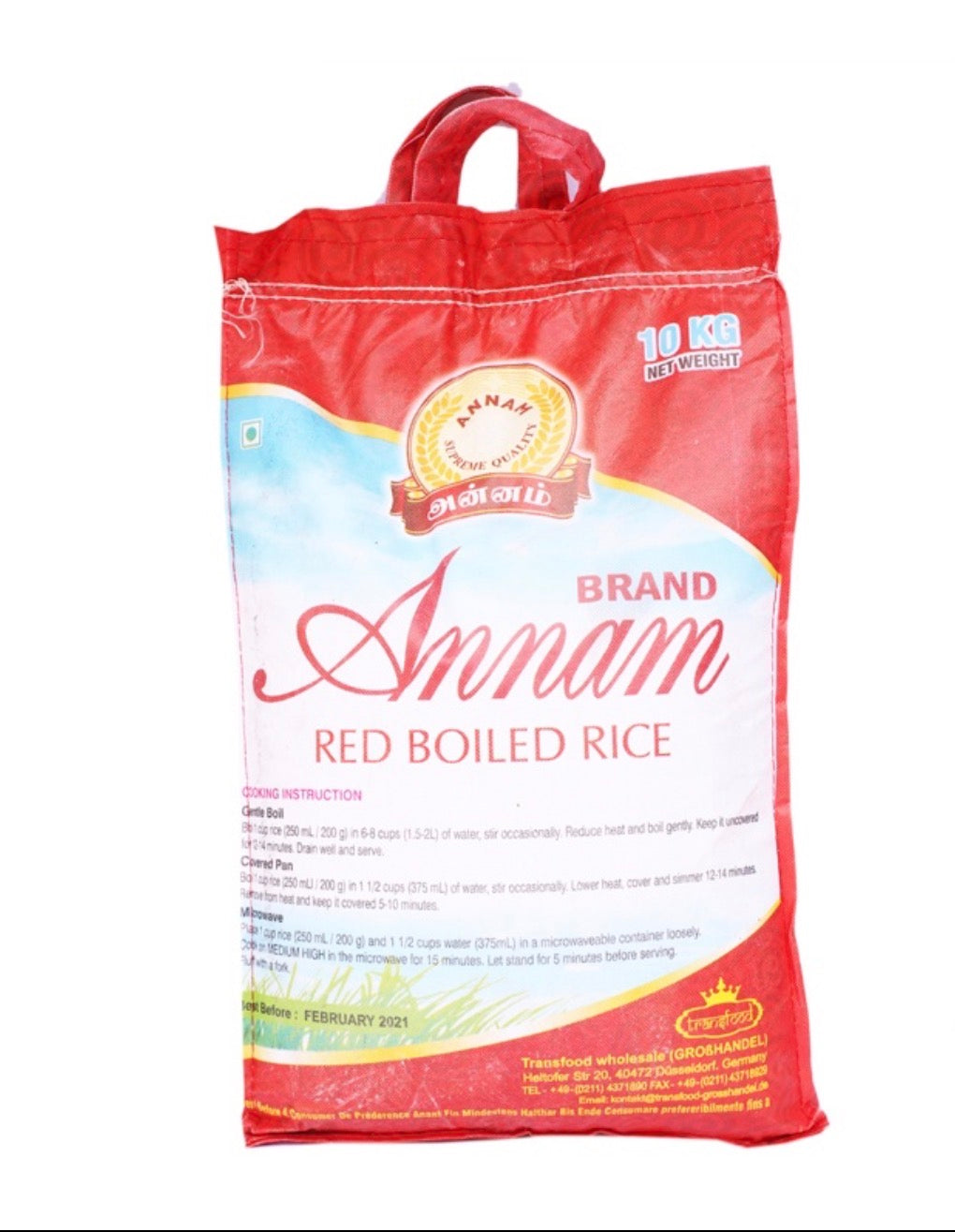 Annam Red Parboiled Matta Rice 10kg