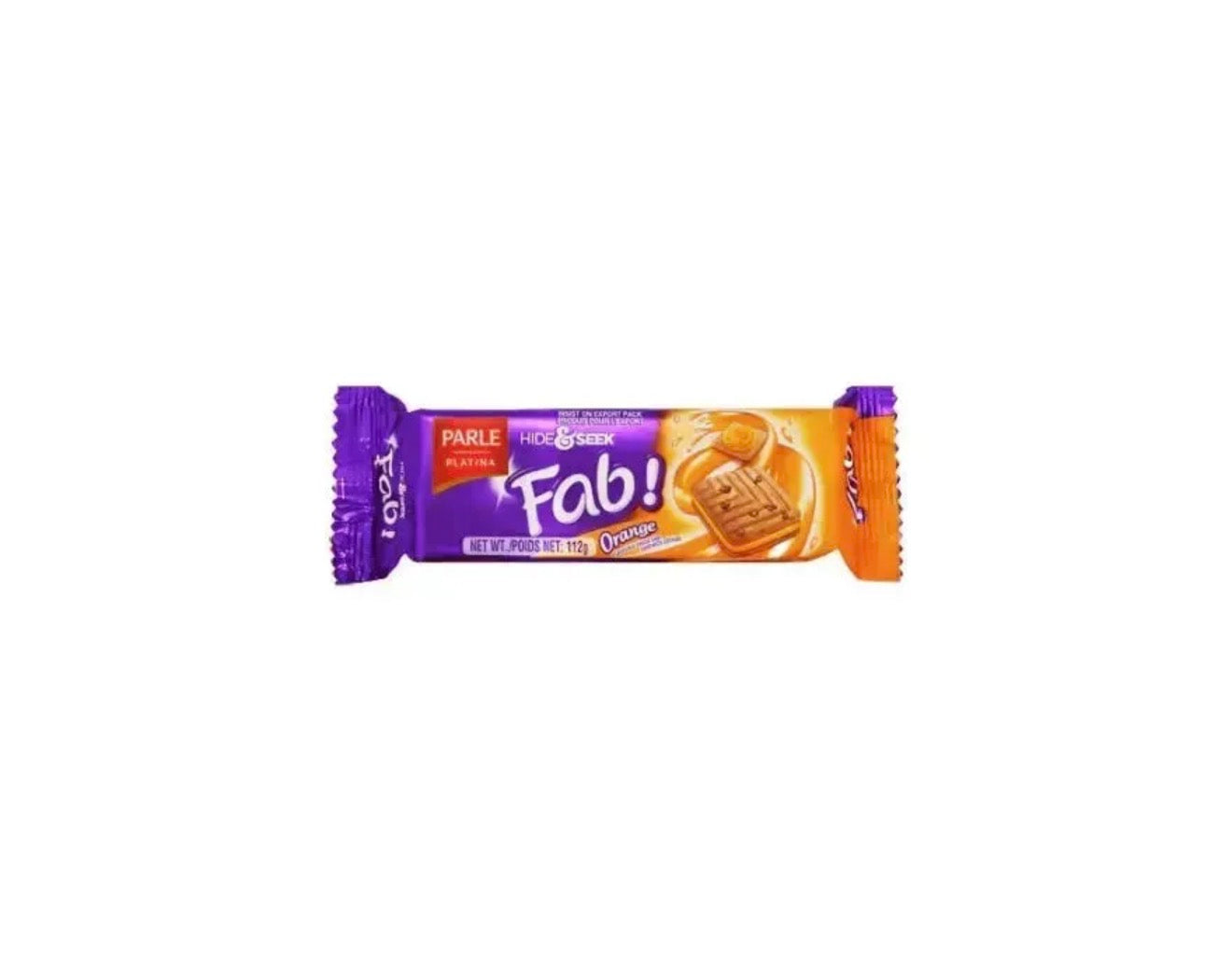 Parle Hide & Seek Fab Orange Biscuits 112g