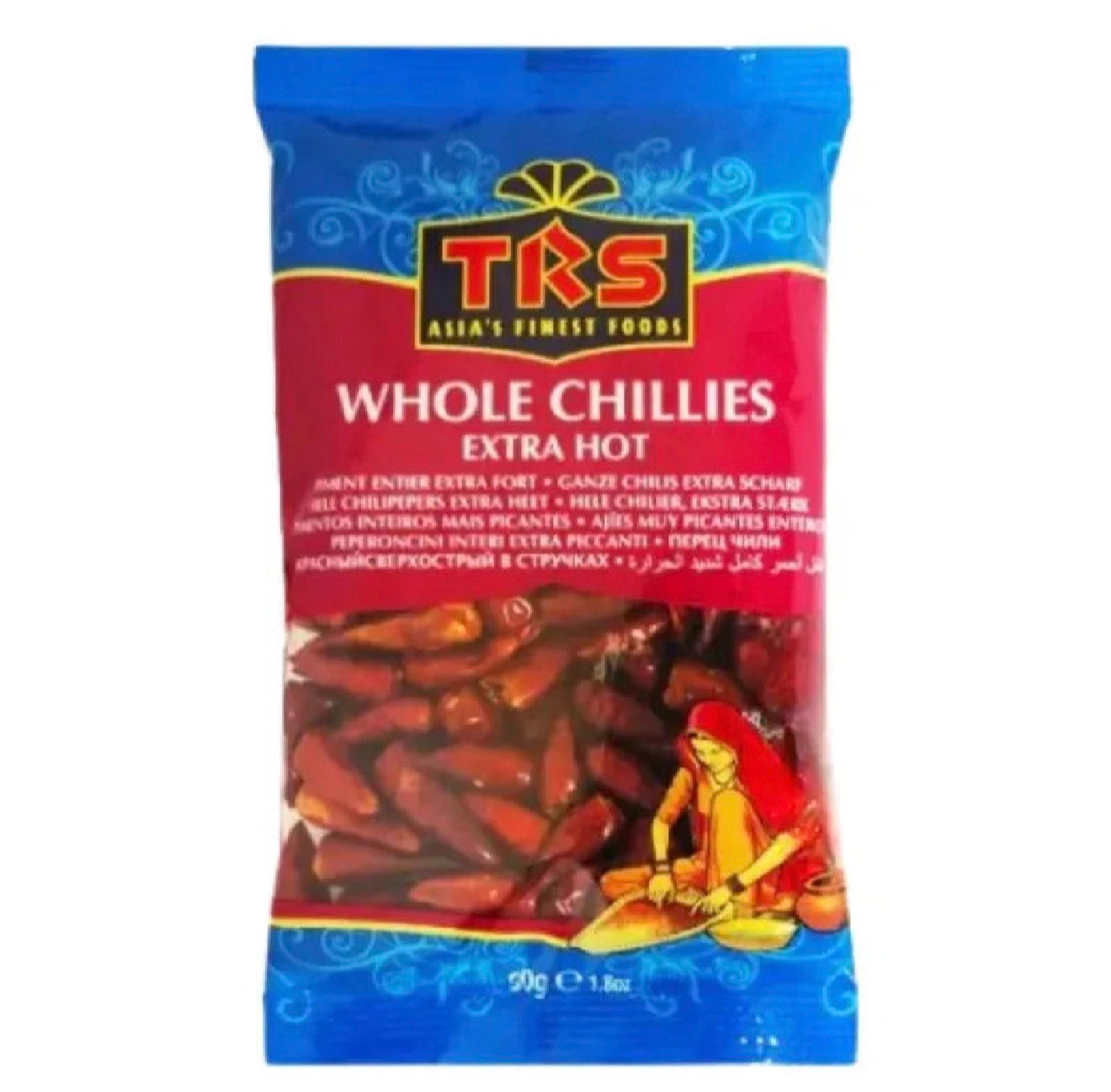 TRS Chilli Whole Red Extra Hot 50g