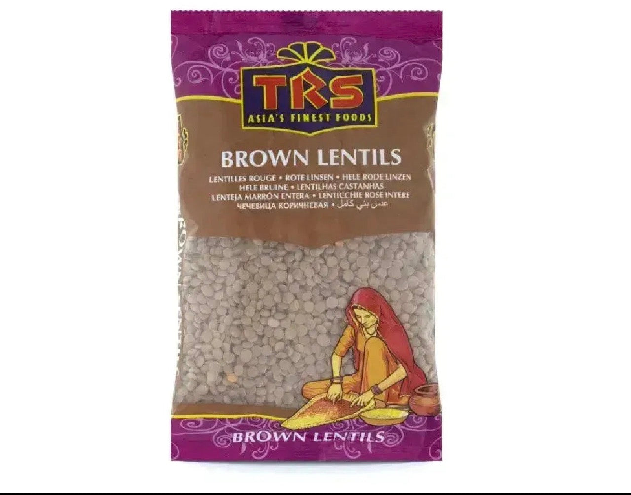 TRS Whole Brown Lentils  1Kg