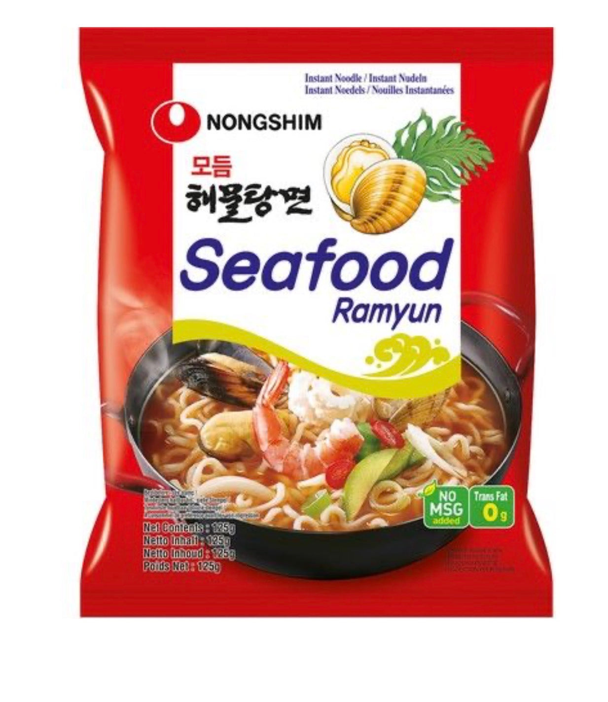 NONGSHIM  Instant Noodles Seafood Ramyun 125g