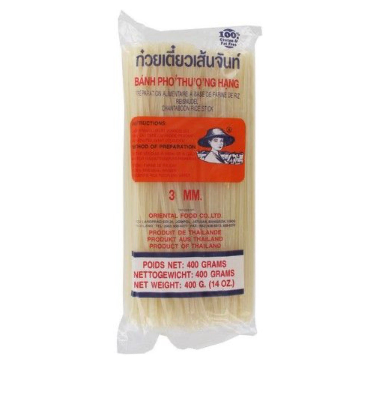 FARMER  Rice Sticks Straight 3 mm 400g