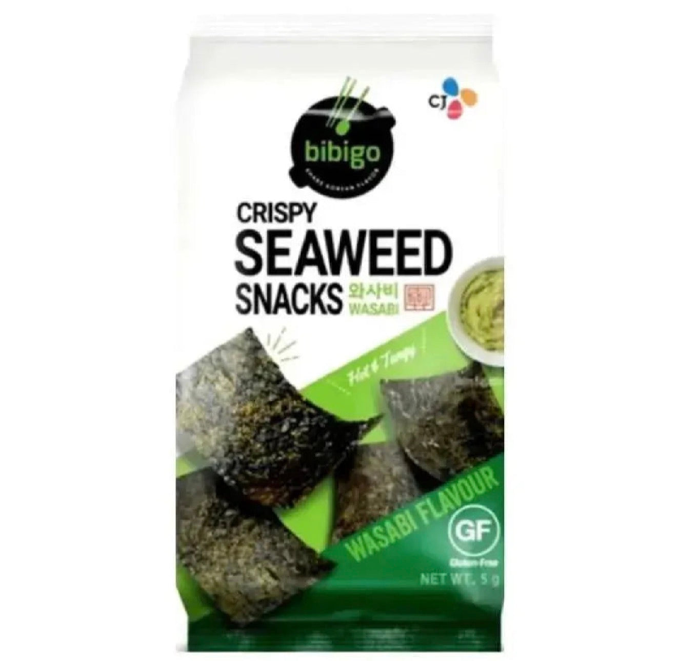 BIBIGO  Seaweed Snack Crispy Wasabi 5g