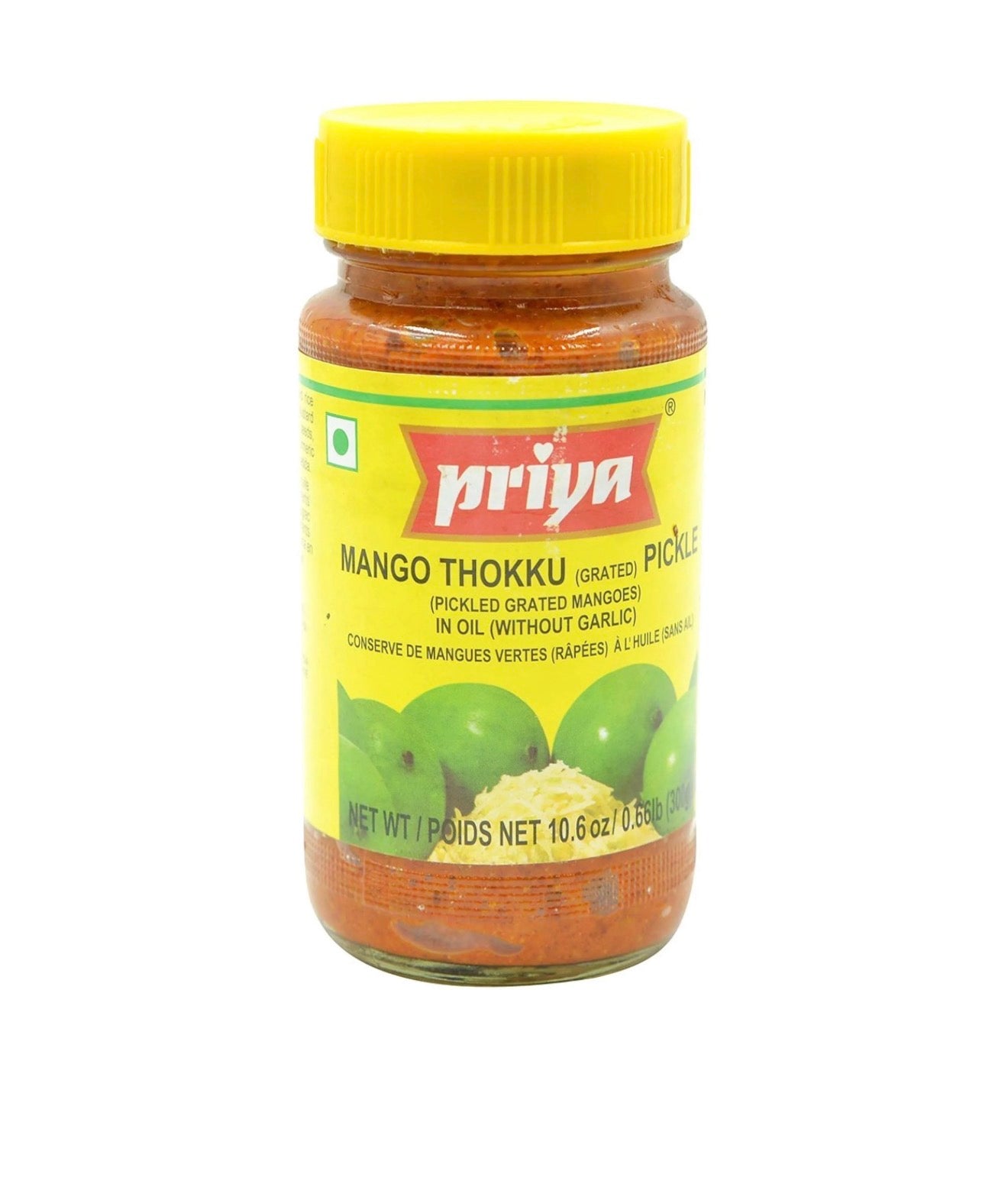 Priya Mango Toku Pickle (without Garlic) 300g