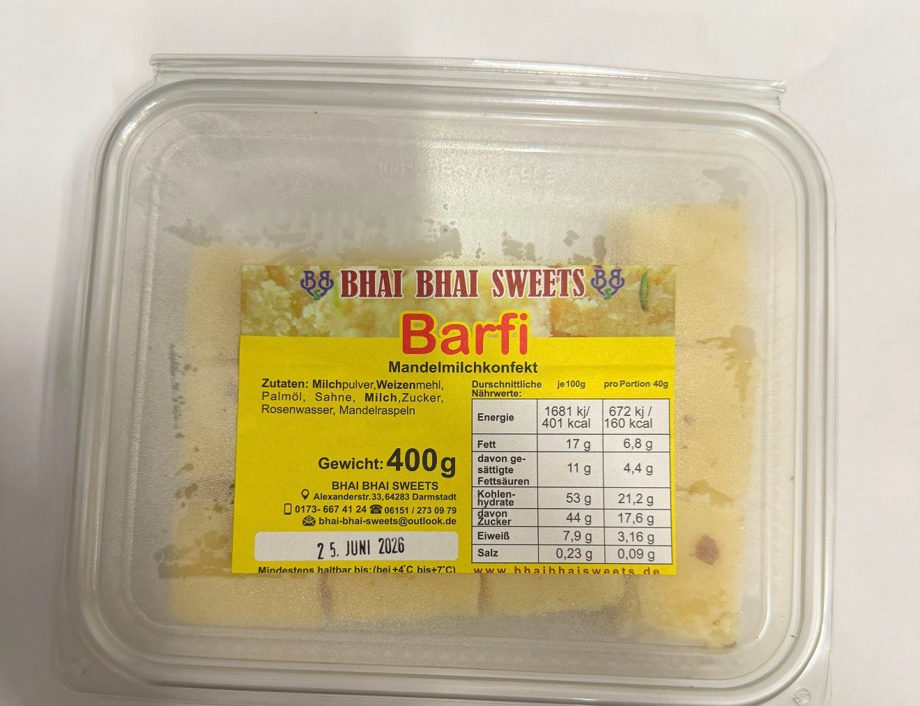 Fresh Barfi 400g