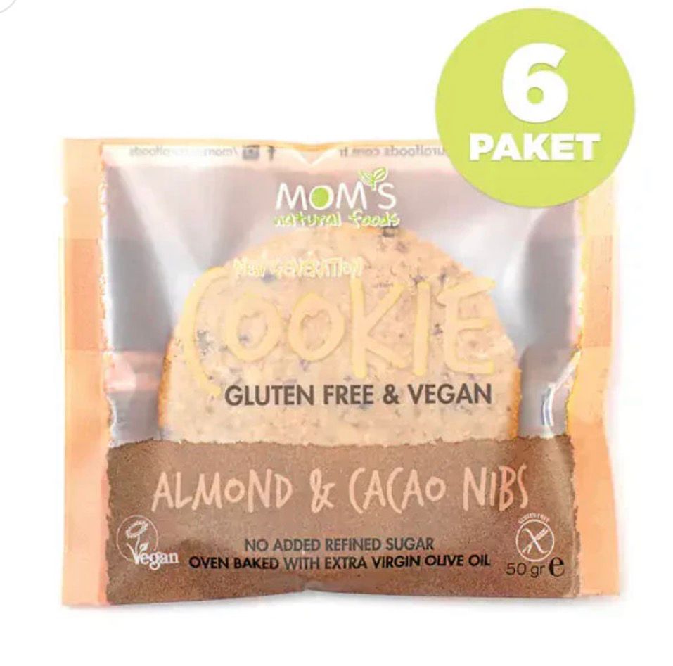 Mom's Natural Foods  6 Pieces of Gluten Free ALMOND Cookie
