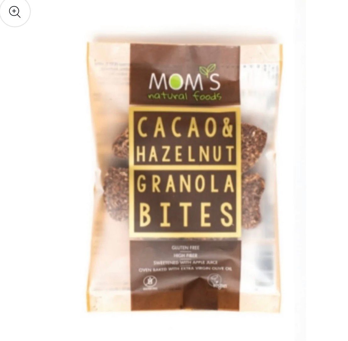 Mom's Natural Foods  CACAO & HAZELNUT GRANOLA BITES