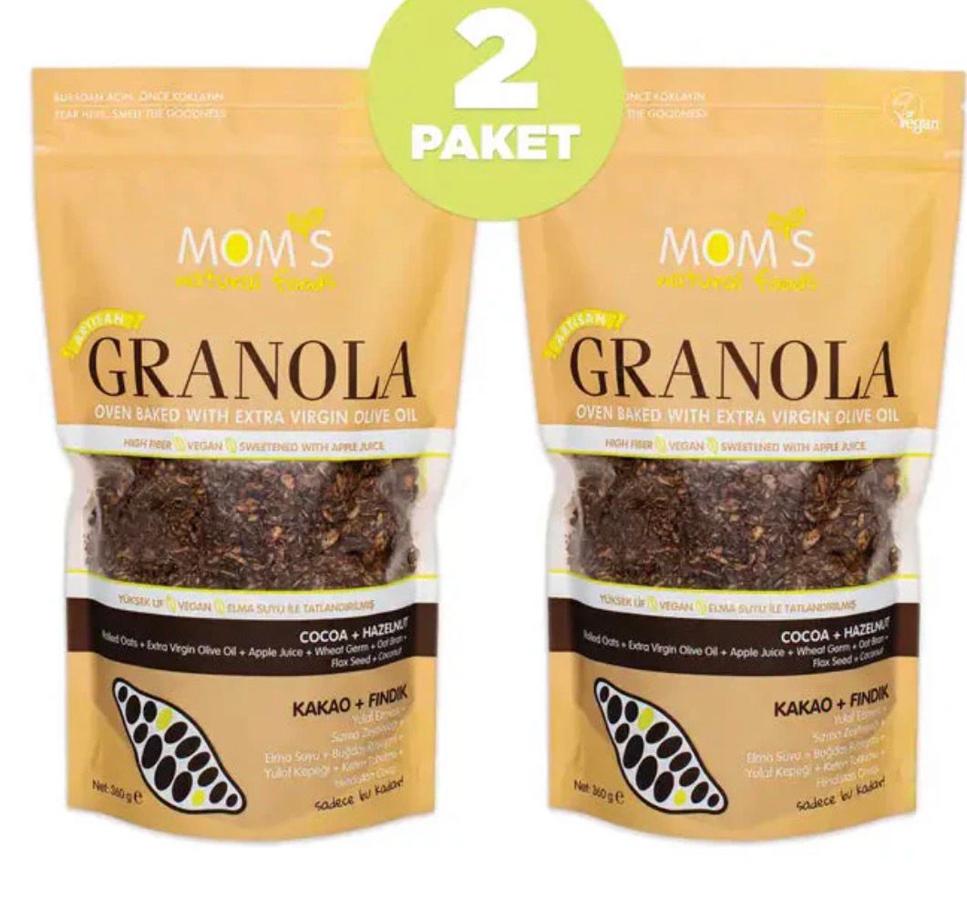 Mom's Natural Foods  2 Pieces of Cocoa - Hazelnut Granola 360G