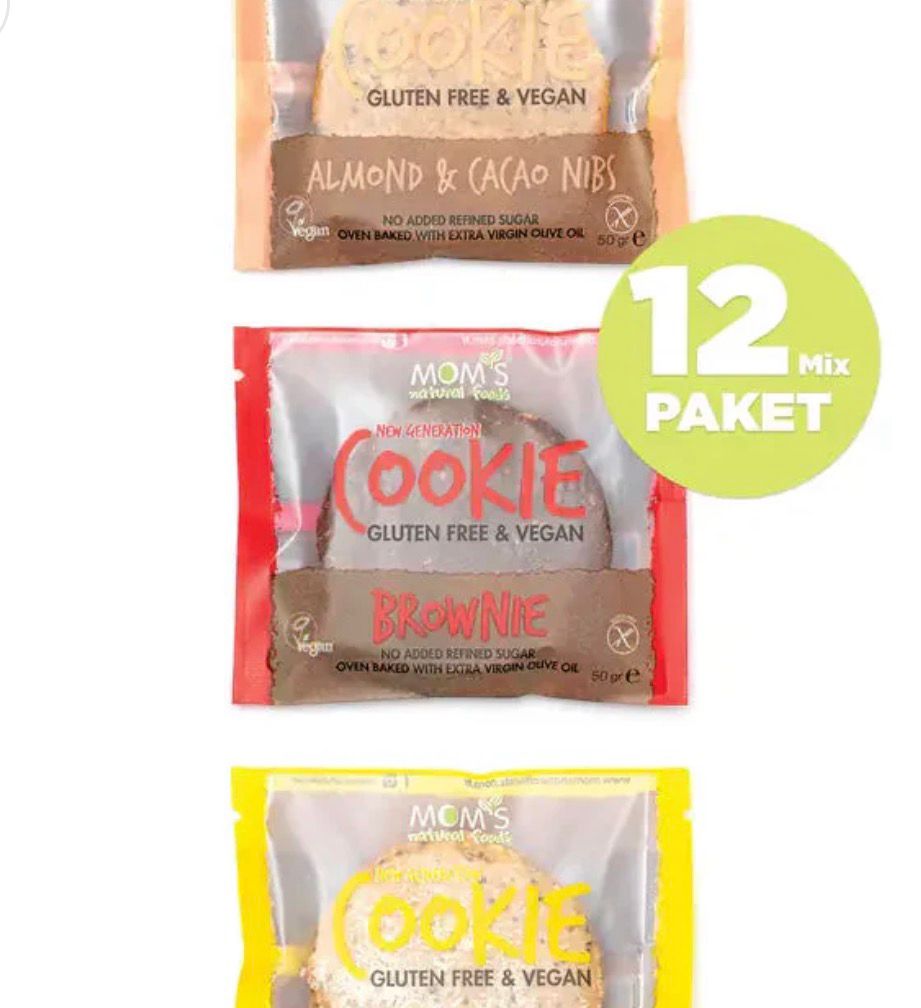 Mom's Natural Foods  12 Pcs Mix Gluten Free COOKIES